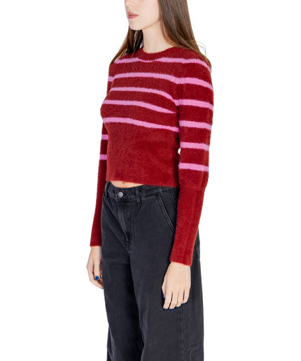 Only Red Nylon Sweater