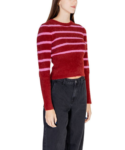 Only Red Nylon Sweater