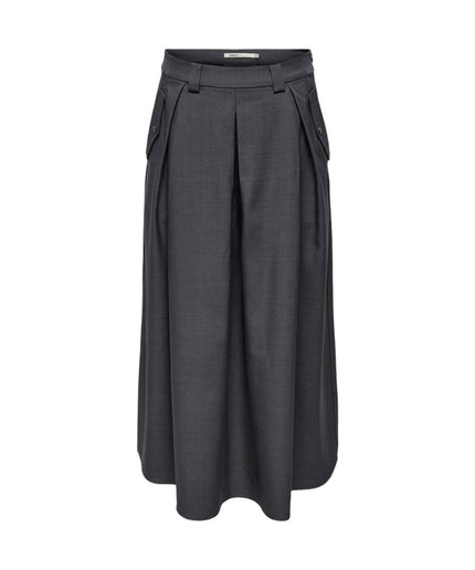 Only Gray Polyester Skirt