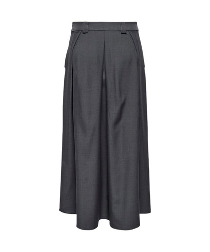 Only Gray Polyester Skirt