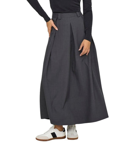 Only Gray Polyester Skirt