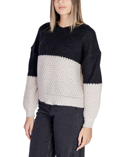 Only Black Polyester Sweater