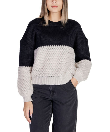 Only Black Polyester Sweater