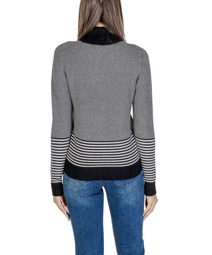 Sandro Ferrone Black And White Viscose Sweater