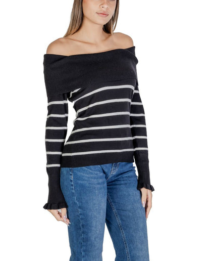 Sandro Ferrone Black And White Viscose Sweater