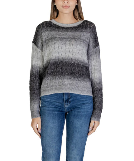 Sandro Ferrone Gray Acrylic Sweater