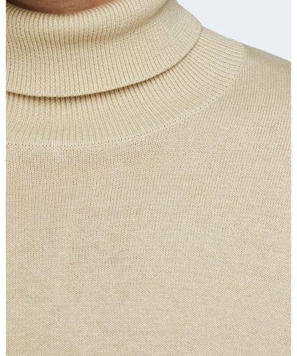 Jack Jones Beige Cotton Sweater