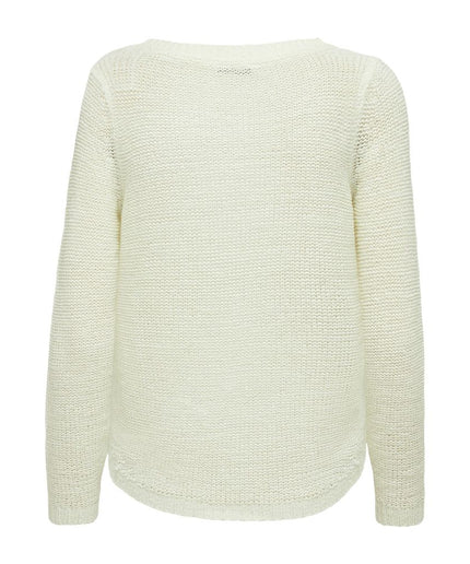 Only White Polyester Sweater