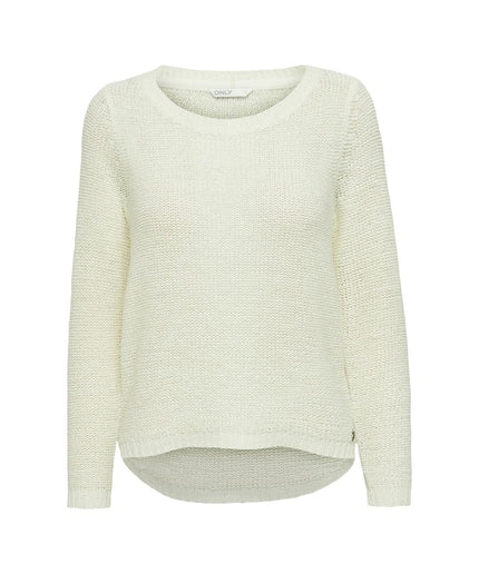 Only White Polyester Sweater