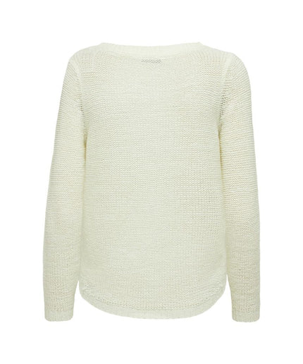 Only White Polyester Sweater