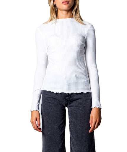 Only White Polyester Sweater