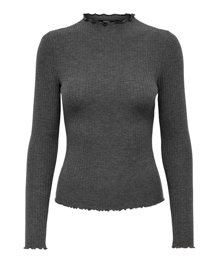 Only Gray Polyester Sweater