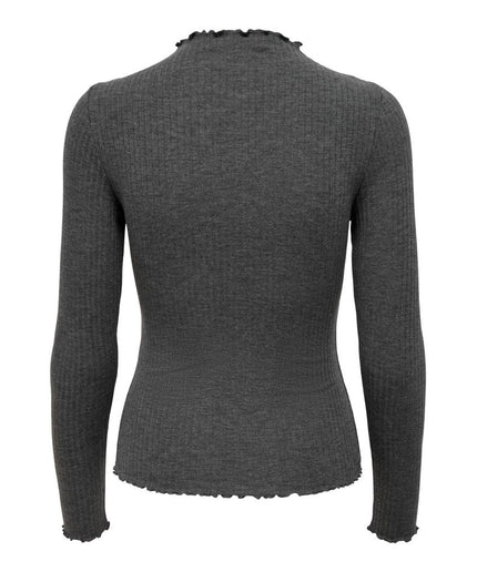 Only Gray Polyester Sweater