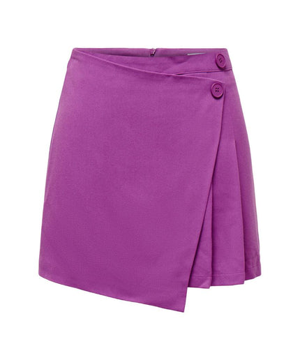 Only Purple Polyester Skirt