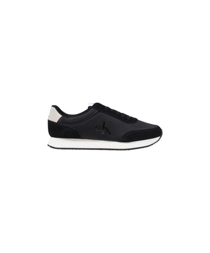 Calvin Klein Jeans Black And White Suede Sneaker