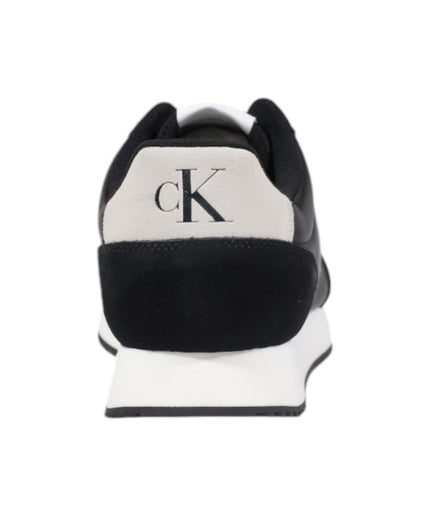 Calvin Klein Jeans Black And White Suede Sneaker