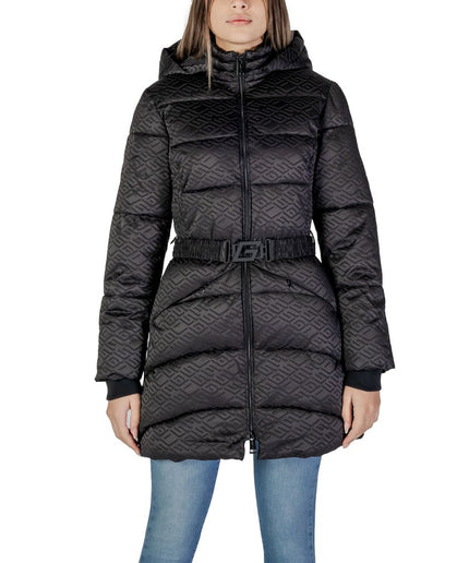 Guess Black Polyester Jackets & Coat