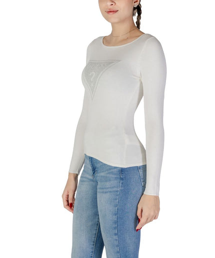 Guess White Viscose Tops & T-Shirt