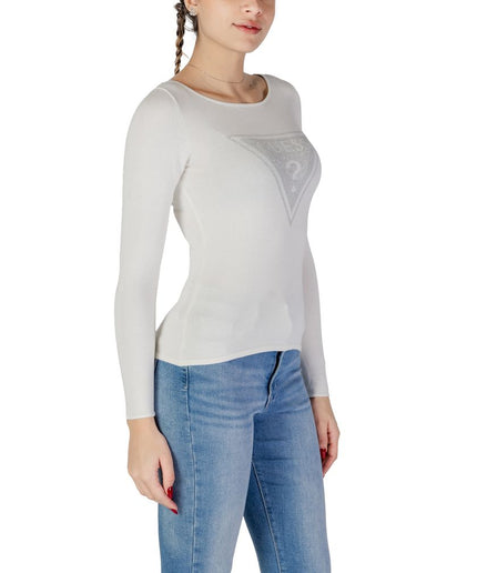 Guess White Viscose Tops & T-Shirt