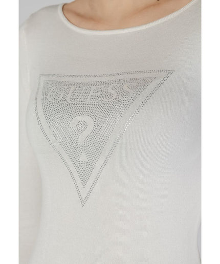 Guess White Viscose Tops & T-Shirt