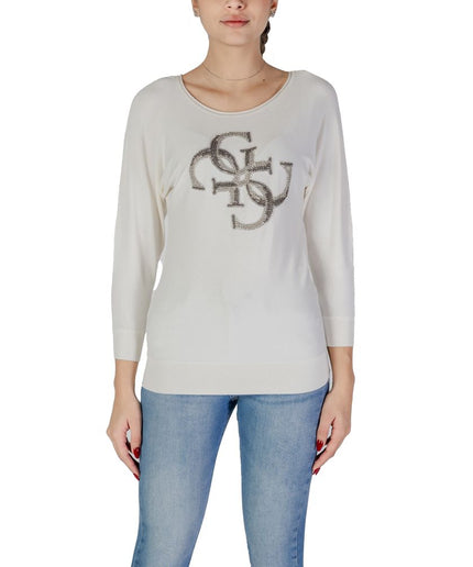 Guess White Viscose Tops & T-Shirt