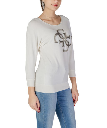 Guess White Viscose Tops & T-Shirt