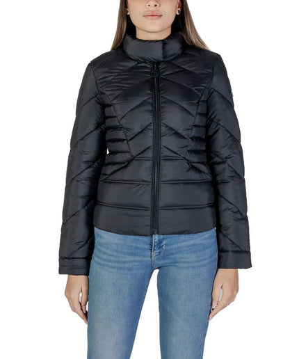 Guess Black Polyamide Jackets & Coat