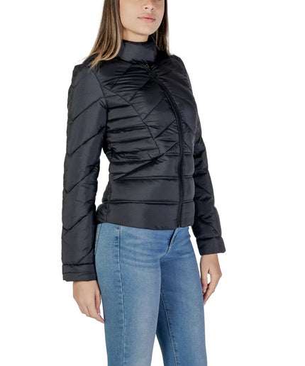 Guess Black Polyamide Jackets & Coat