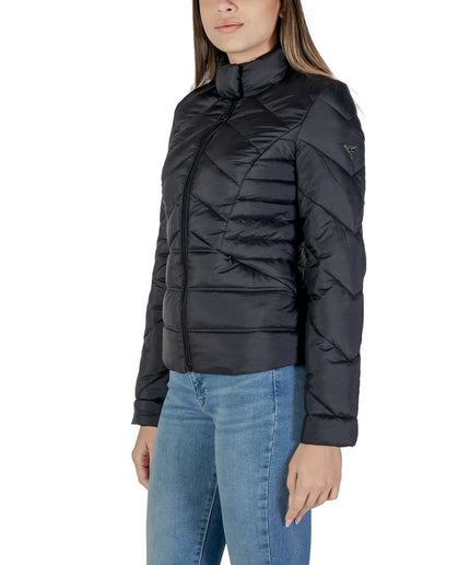 Guess Black Polyamide Jackets & Coat