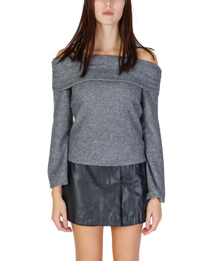 Only Gray Recycled Polyester Sweater