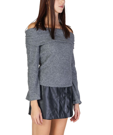 Only Gray Recycled Polyester Sweater