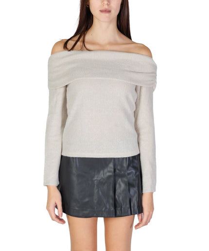 Only Beige Recycled Polyester Sweater