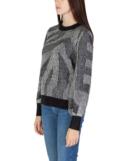 Vila Clothes Black Acrylic Sweater