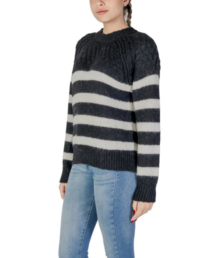 Only Black And White Recycled Polyester Sweater