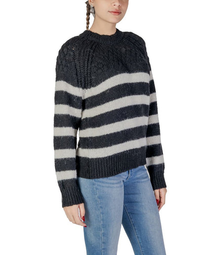 Only Black And White Recycled Polyester Sweater