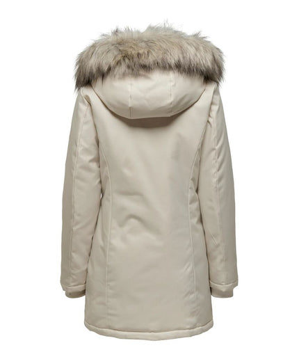 Only Beige Polyester Jackets & Coat