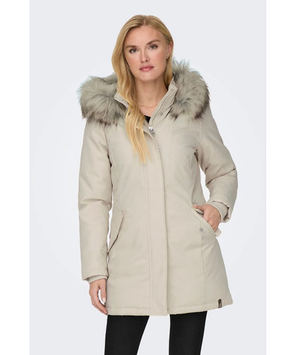 Only Beige Polyester Jackets & Coat