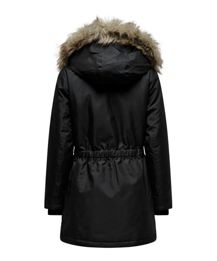 Only Black Polyester Jackets & Coat