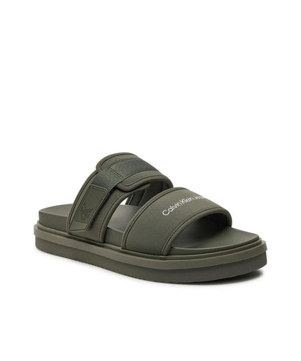 Calvin Klein Jeans Green Recycled Polyester Sandal