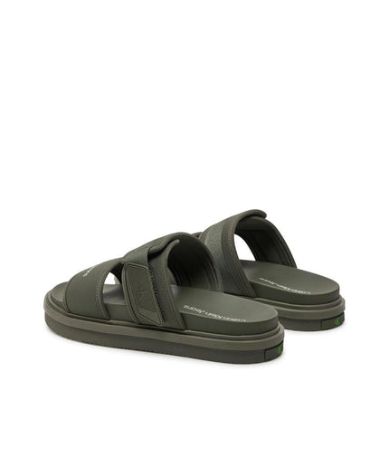 Calvin Klein Jeans Green Recycled Polyester Sandal