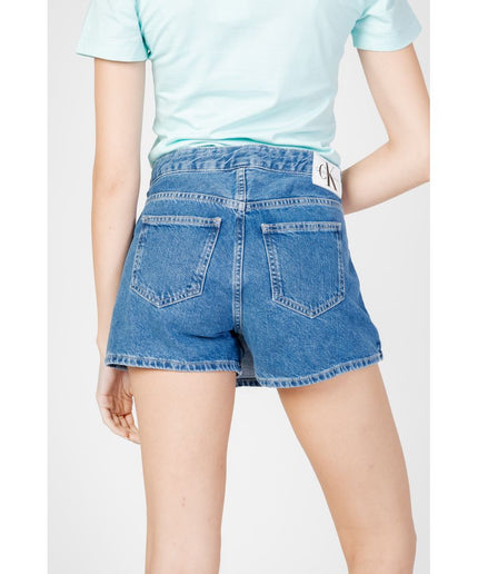 Calvin Klein Jeans Blue Cotton Short