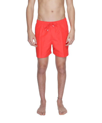 Calvin Klein Red Recycled Polyester Swimwear