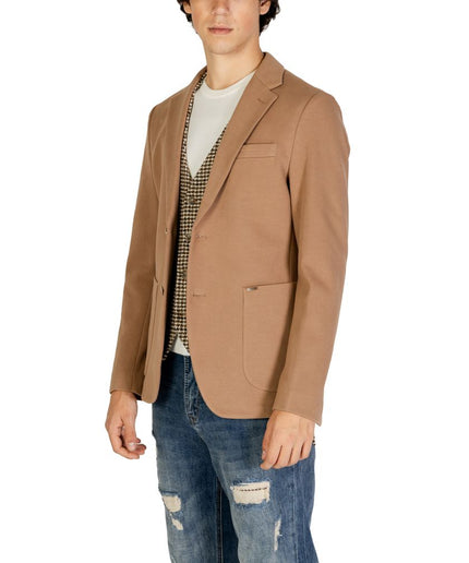 Gianni Lupo Beige Cotton Blazer