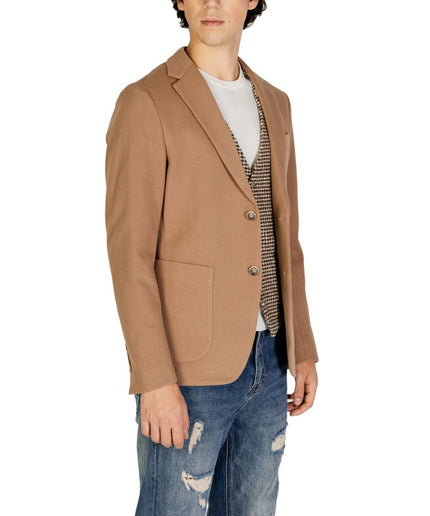 Gianni Lupo Beige Cotton Blazer