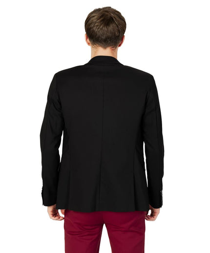 Gianni Lupo Black Cotton Blazer