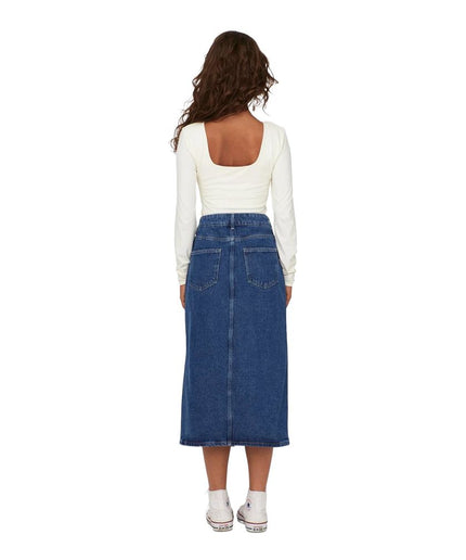 Only Blue Cotton Skirt