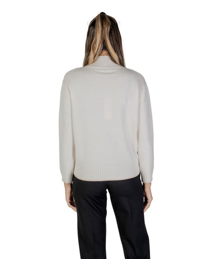 Street One Cream Polyester Sweater