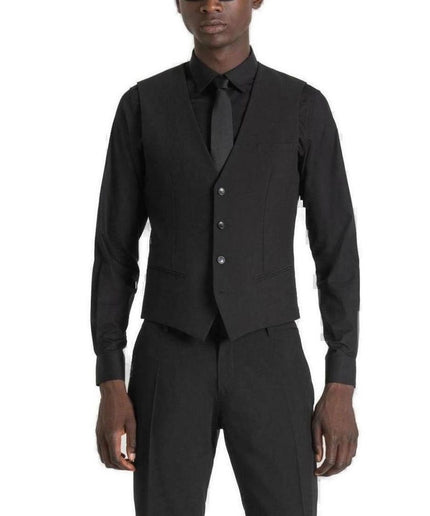 Antony Morato Black Polyester Vest