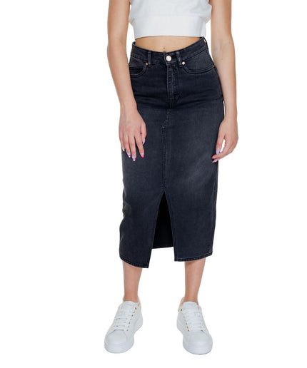 Vero Moda Black Cotton Skirt