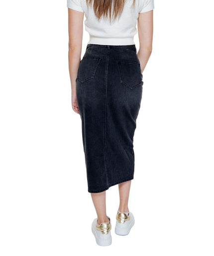 Vero Moda Black Cotton Skirt